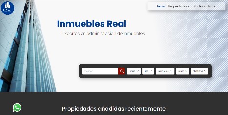 Imaginaite diseño web profesional | Inmuebles Real